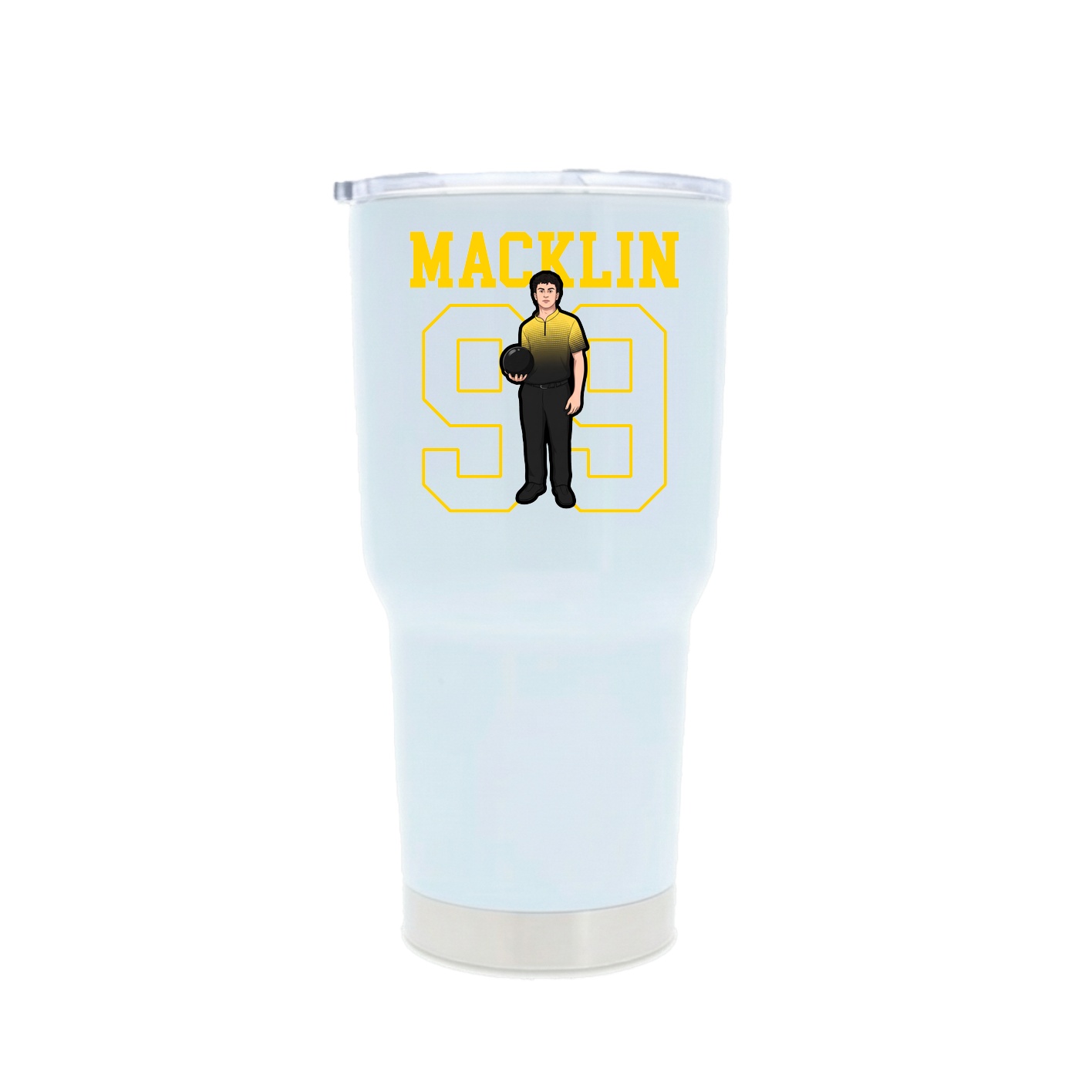 30oz Stainless Steel Tumbler — Shirsey in White