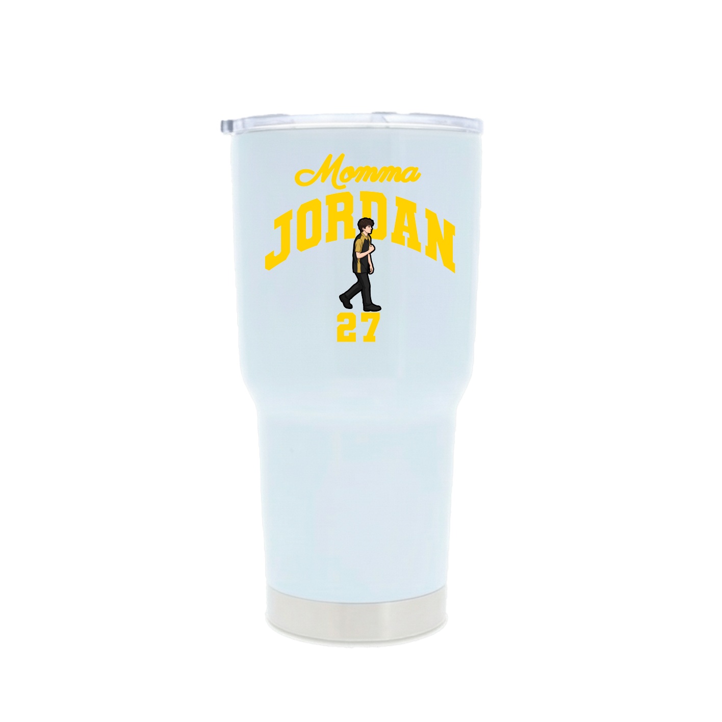 30oz Stainless Steel Tumbler — Mothers Day Arch in White