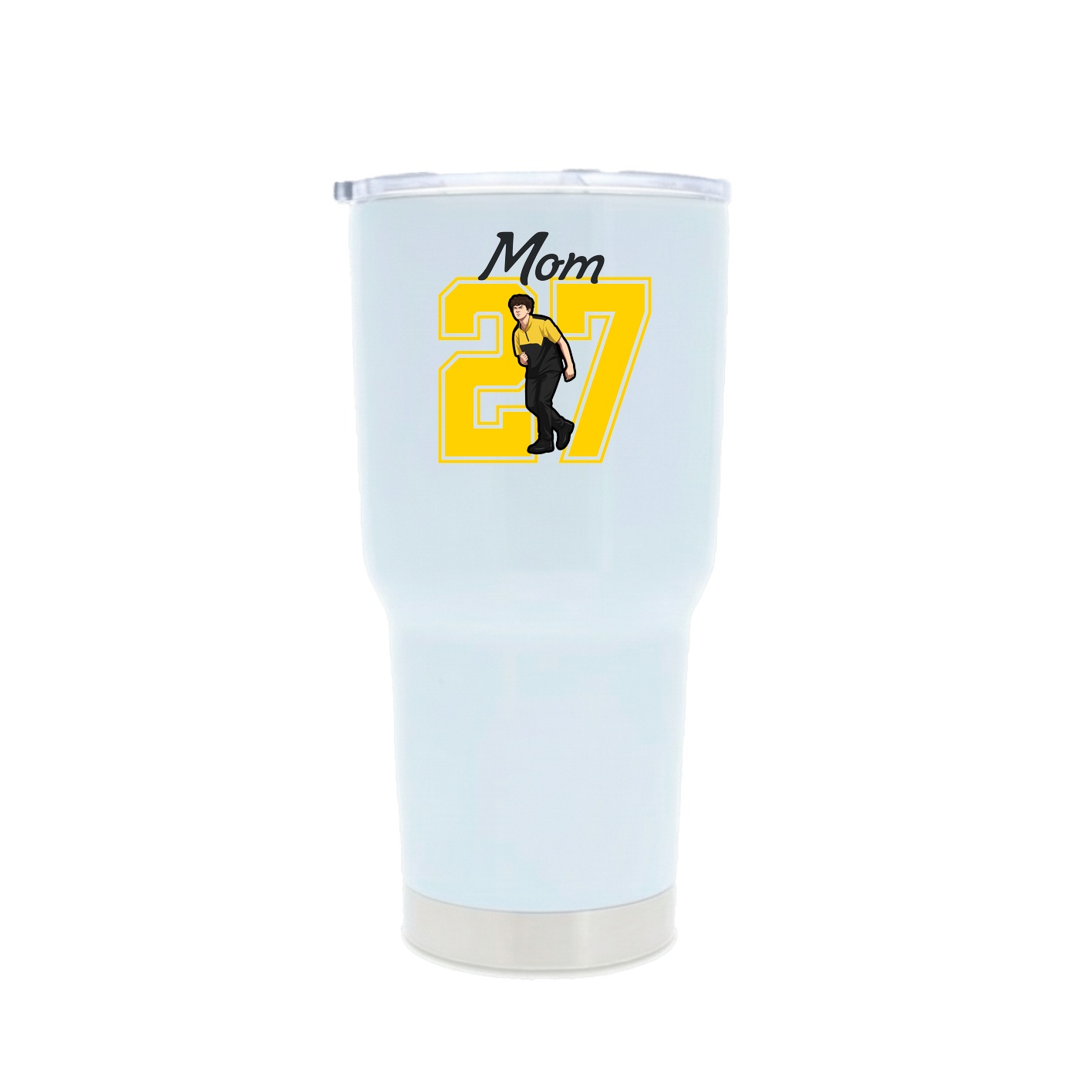 30oz Stainless Steel Tumbler — Mothers Day Shirsey in White