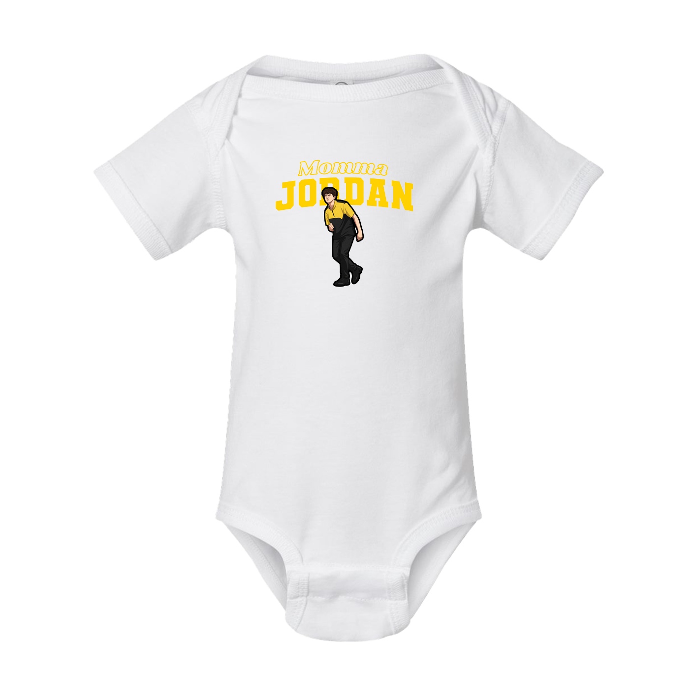 Baby Onesie — Mothers Day Block in White