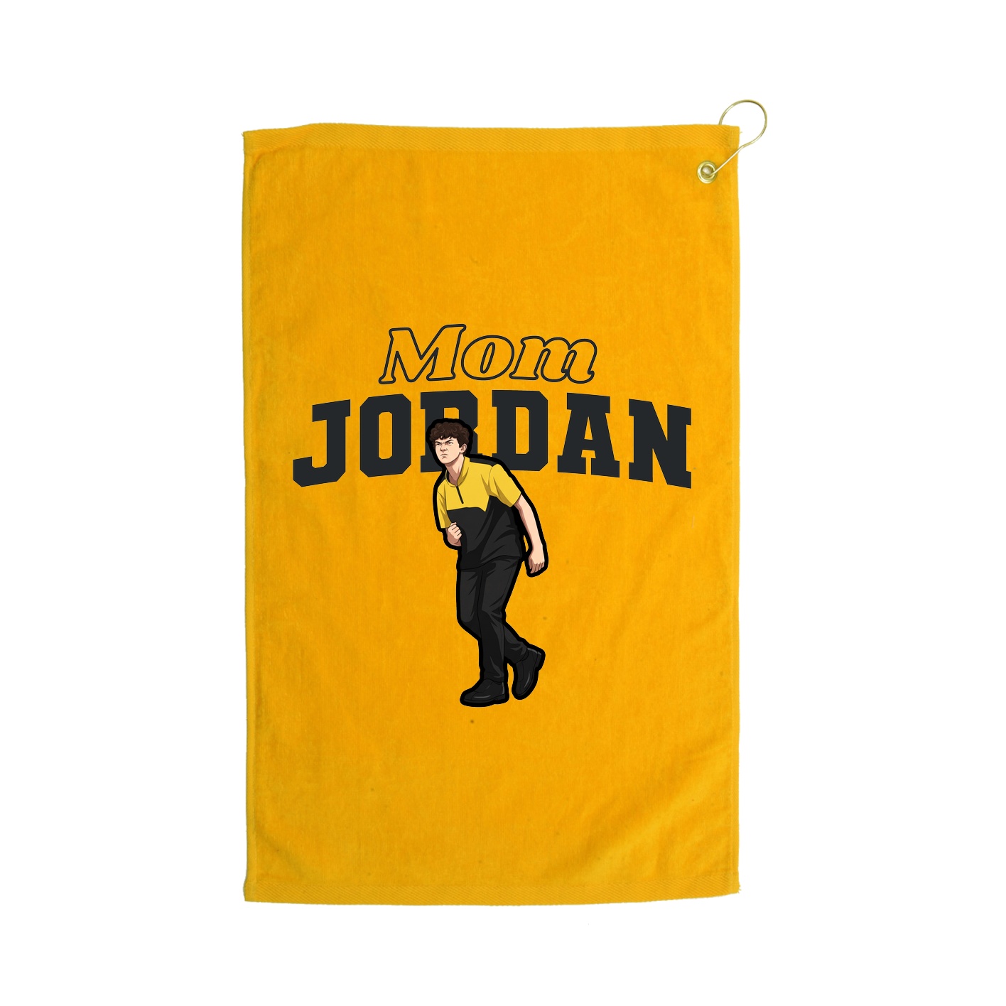 Golf Towel — Mothers Day Block in Gold