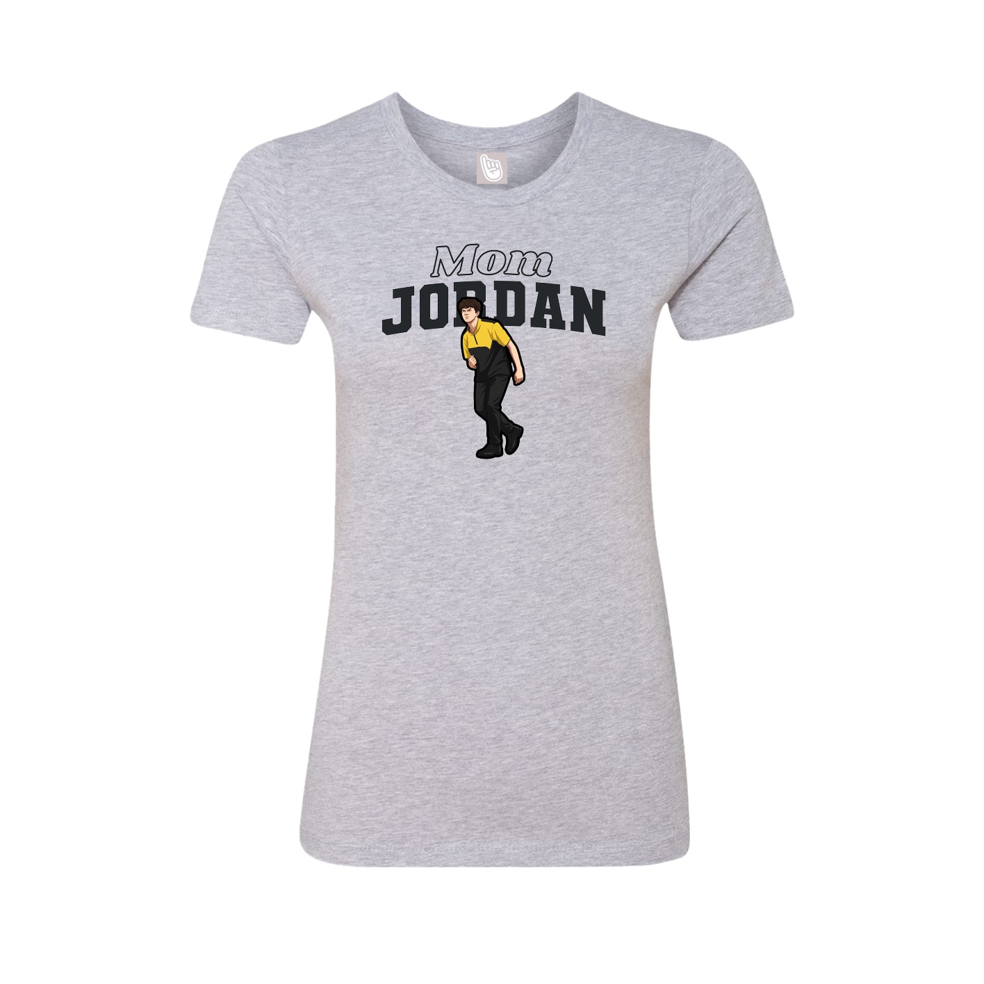 Womens Tee — Mothers Day Block in Grey