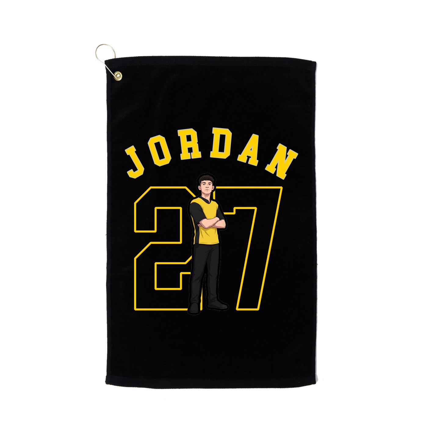 Golf Towel — Shirsey Arch in Black