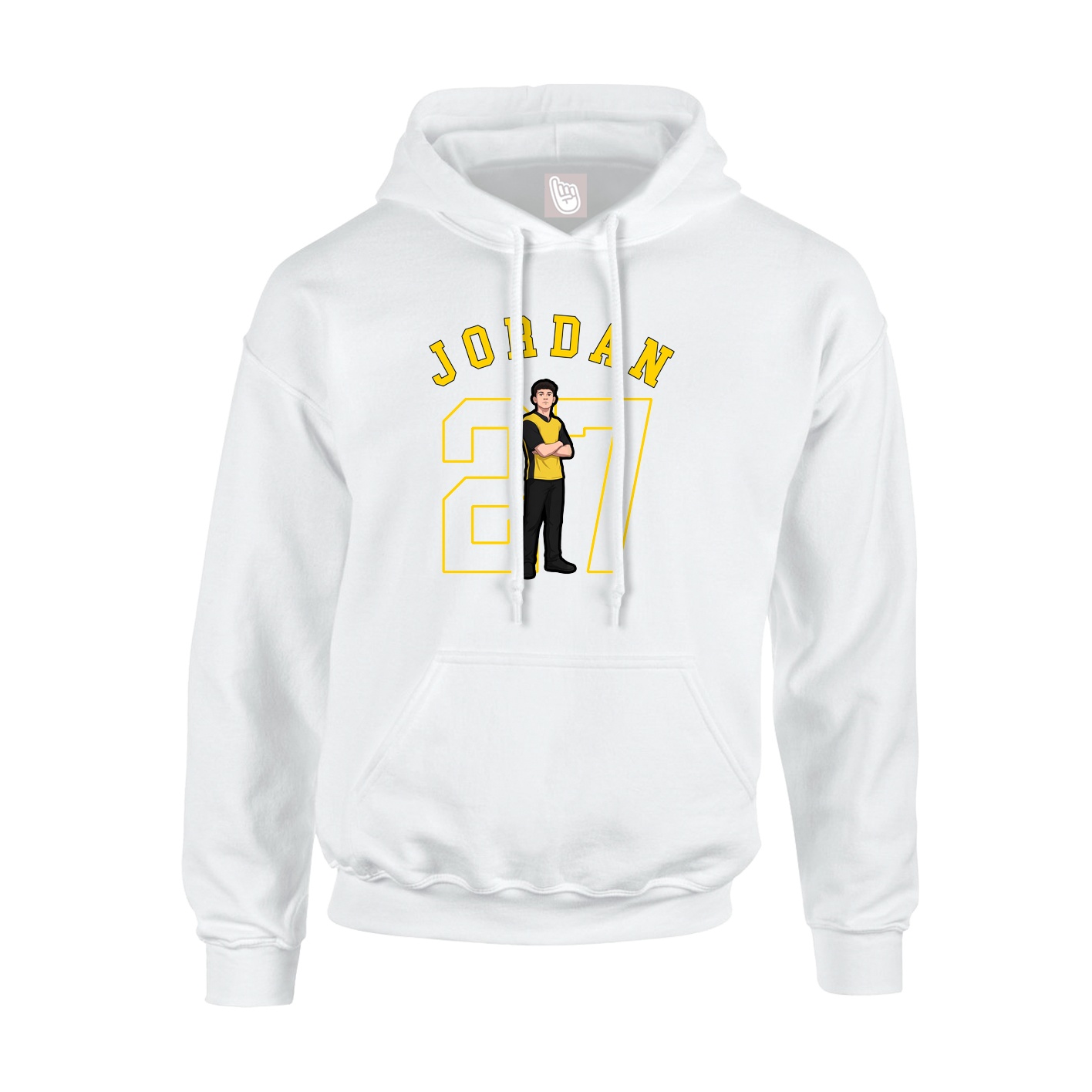 Youth Hoodie — Shirsey Arch in White