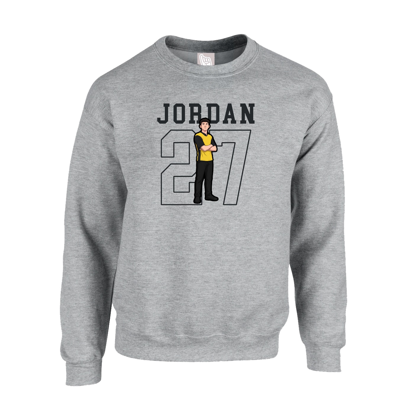 Fleece Crew — Shirsey in Grey