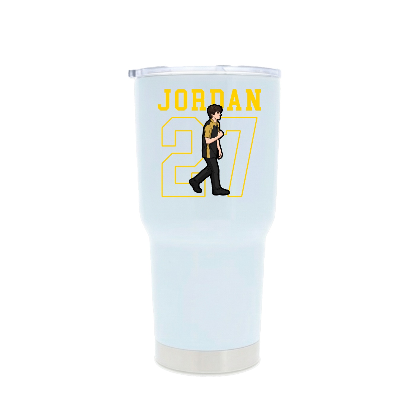 30oz Stainless Steel Tumbler — Shirsey in White