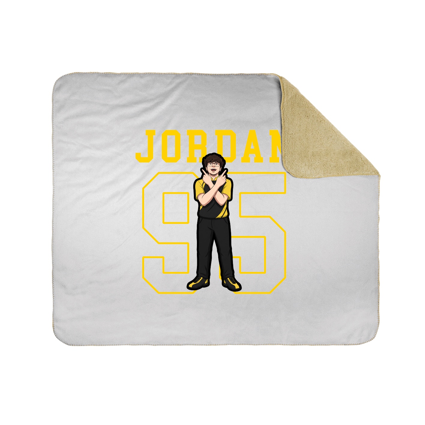 Throw Blanket — Shirsey in White
