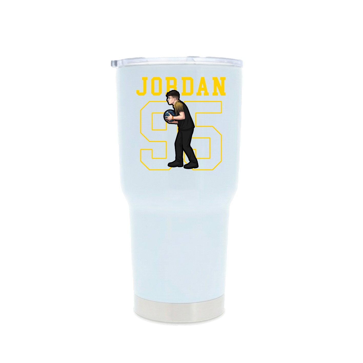 30oz Stainless Steel Tumbler — Shirsey in White