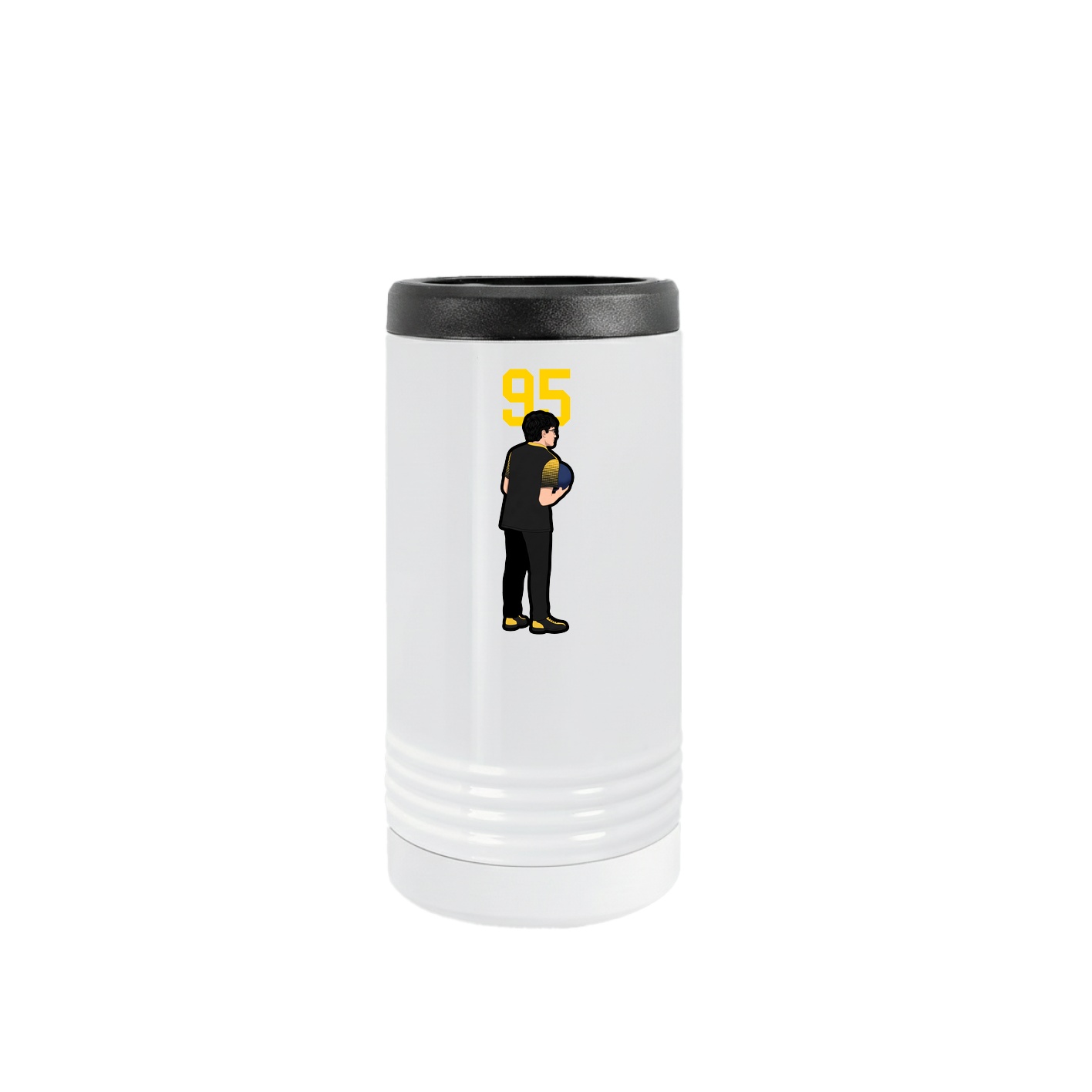 Slim Beverage Holder — Number Top in White