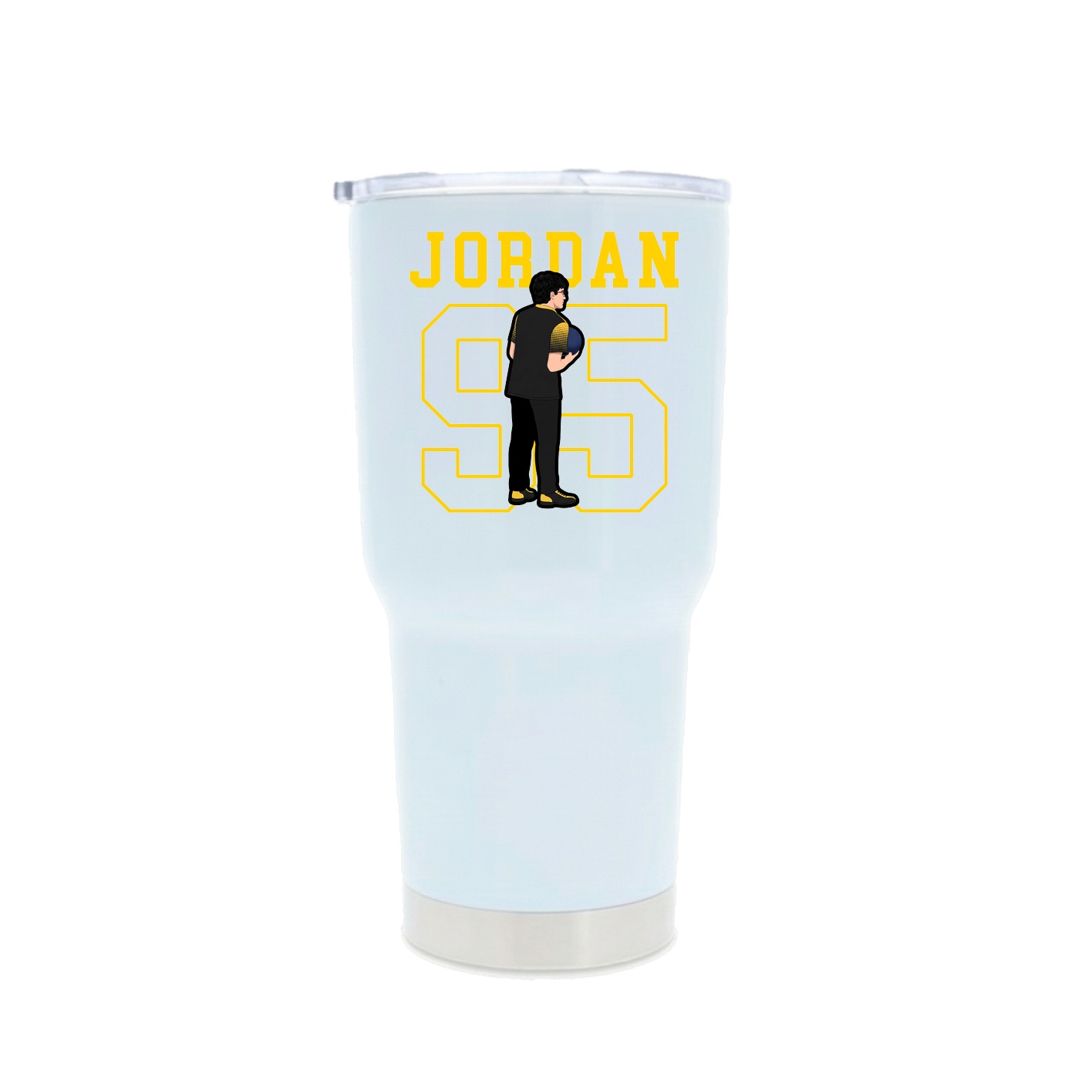 30oz Stainless Steel Tumbler — Shirsey in White