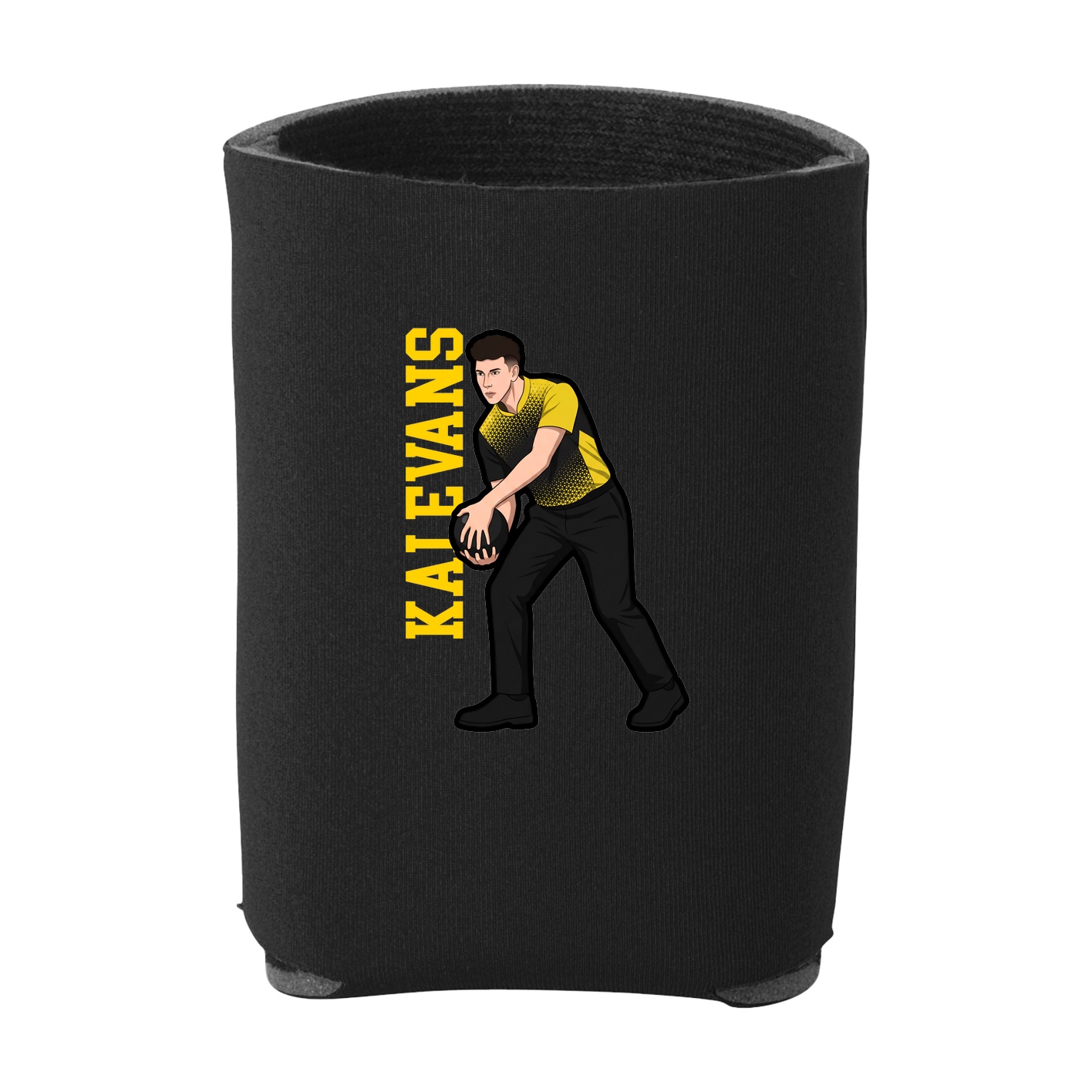 Can Holder — Name Vertical in Black