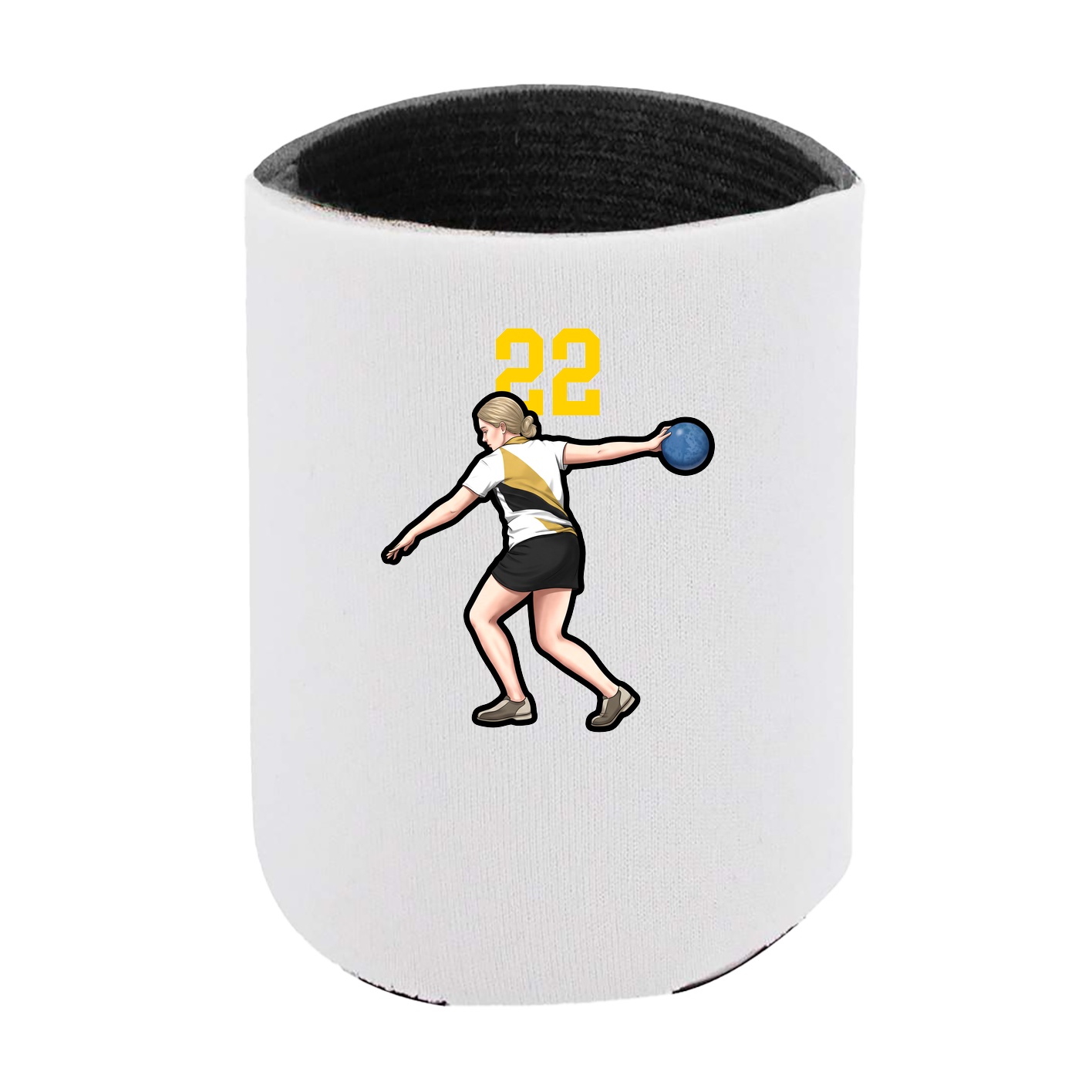 Can Holder — Number Top in White