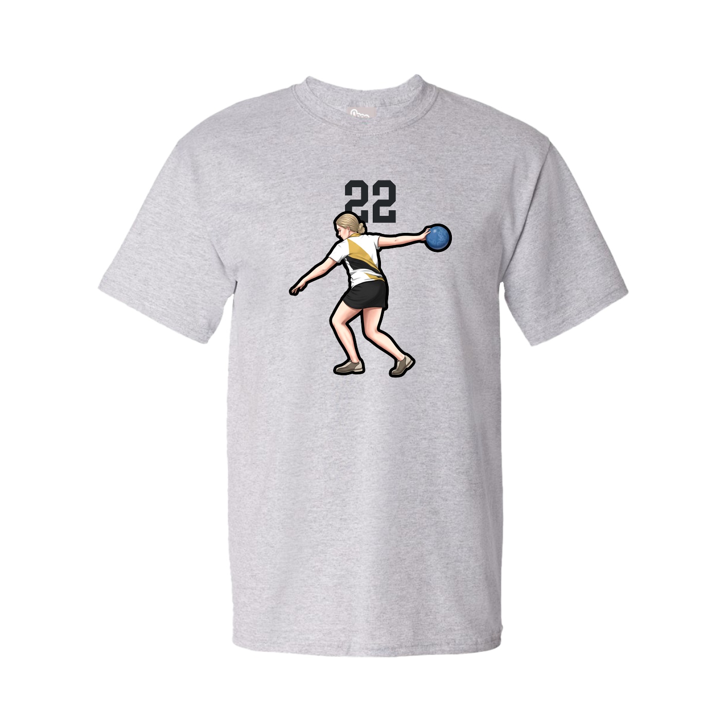 Tee — Number Top in Grey