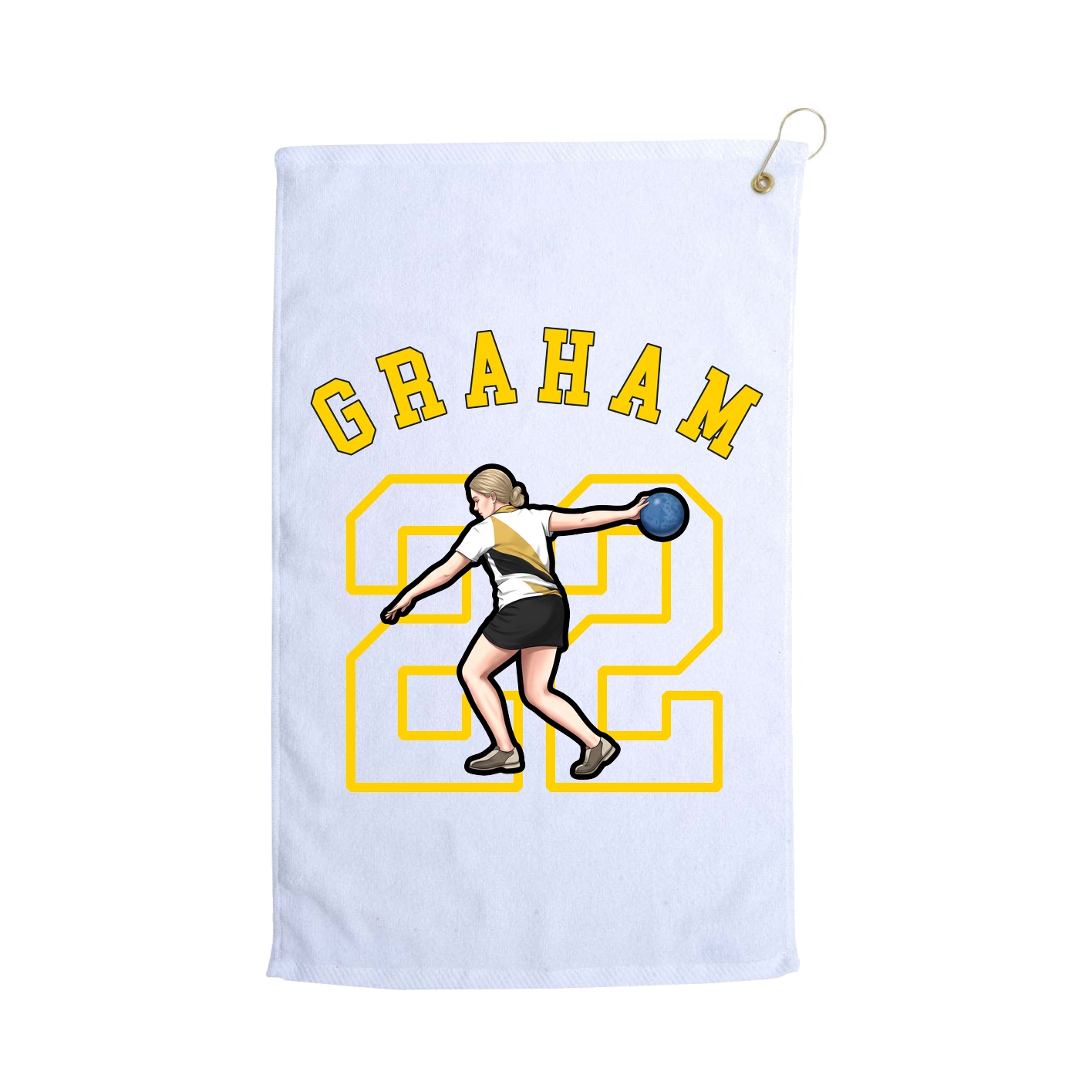 Golf Towel — Shirsey Arch in White