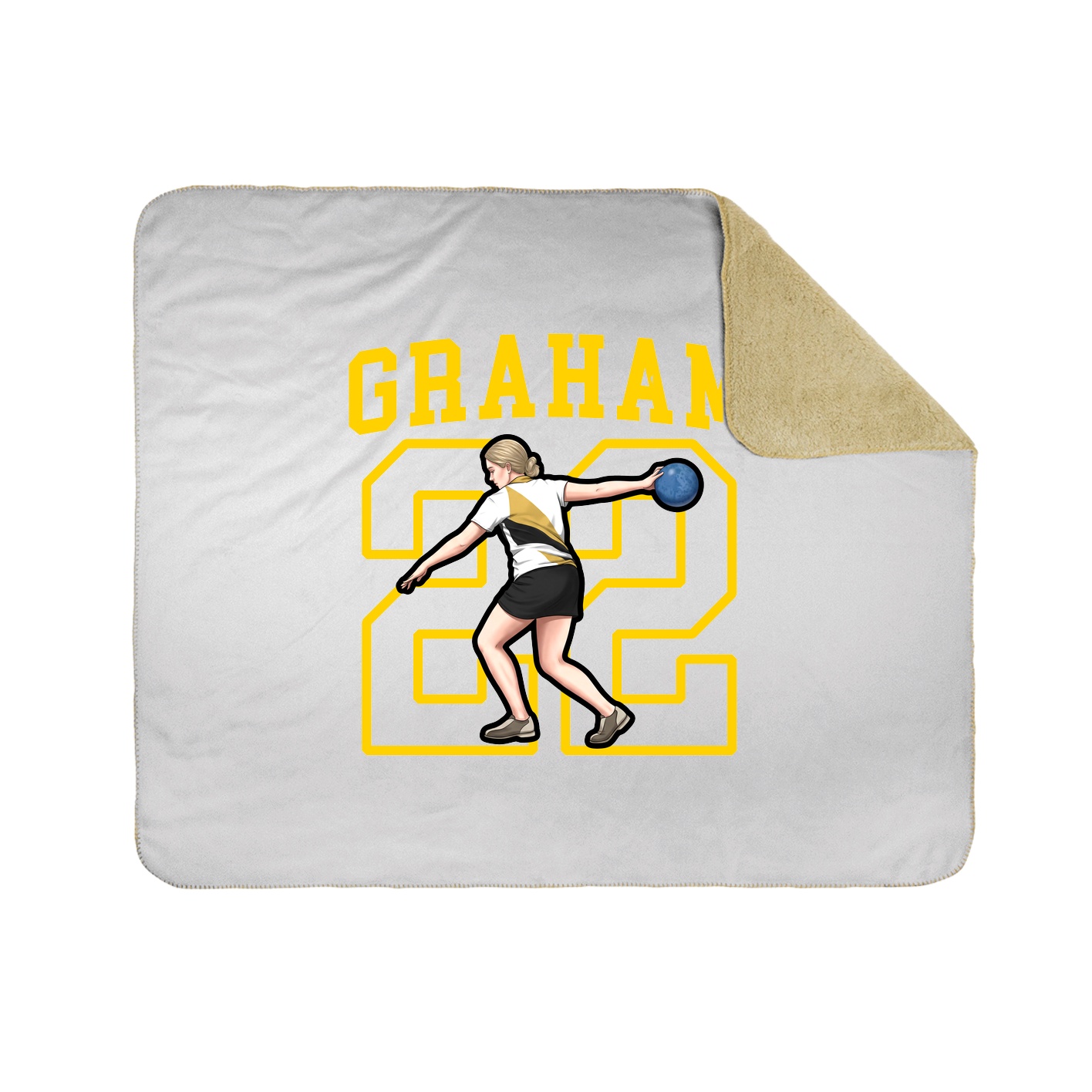 Throw Blanket — Shirsey in White