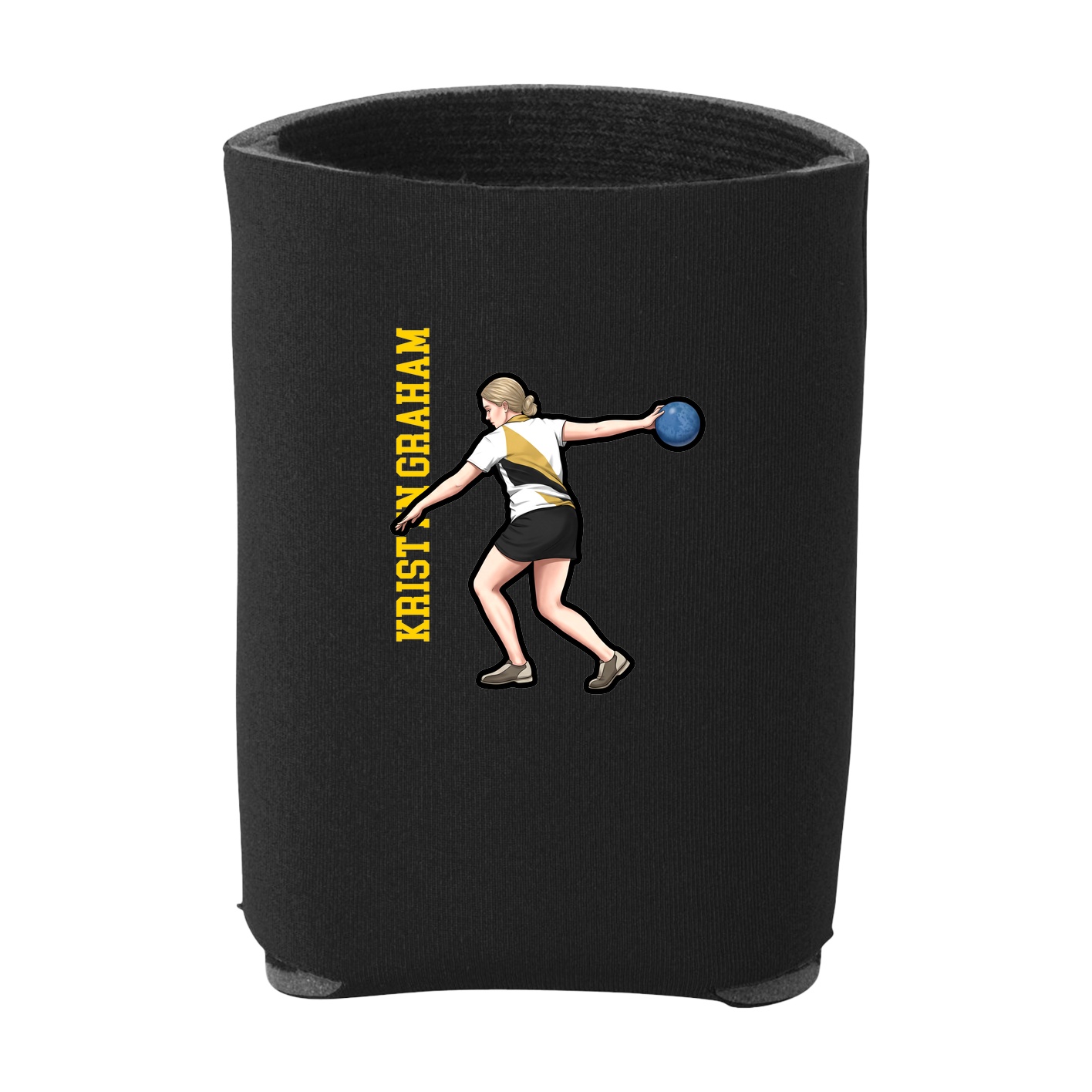 Can Holder — Name Vertical in Black