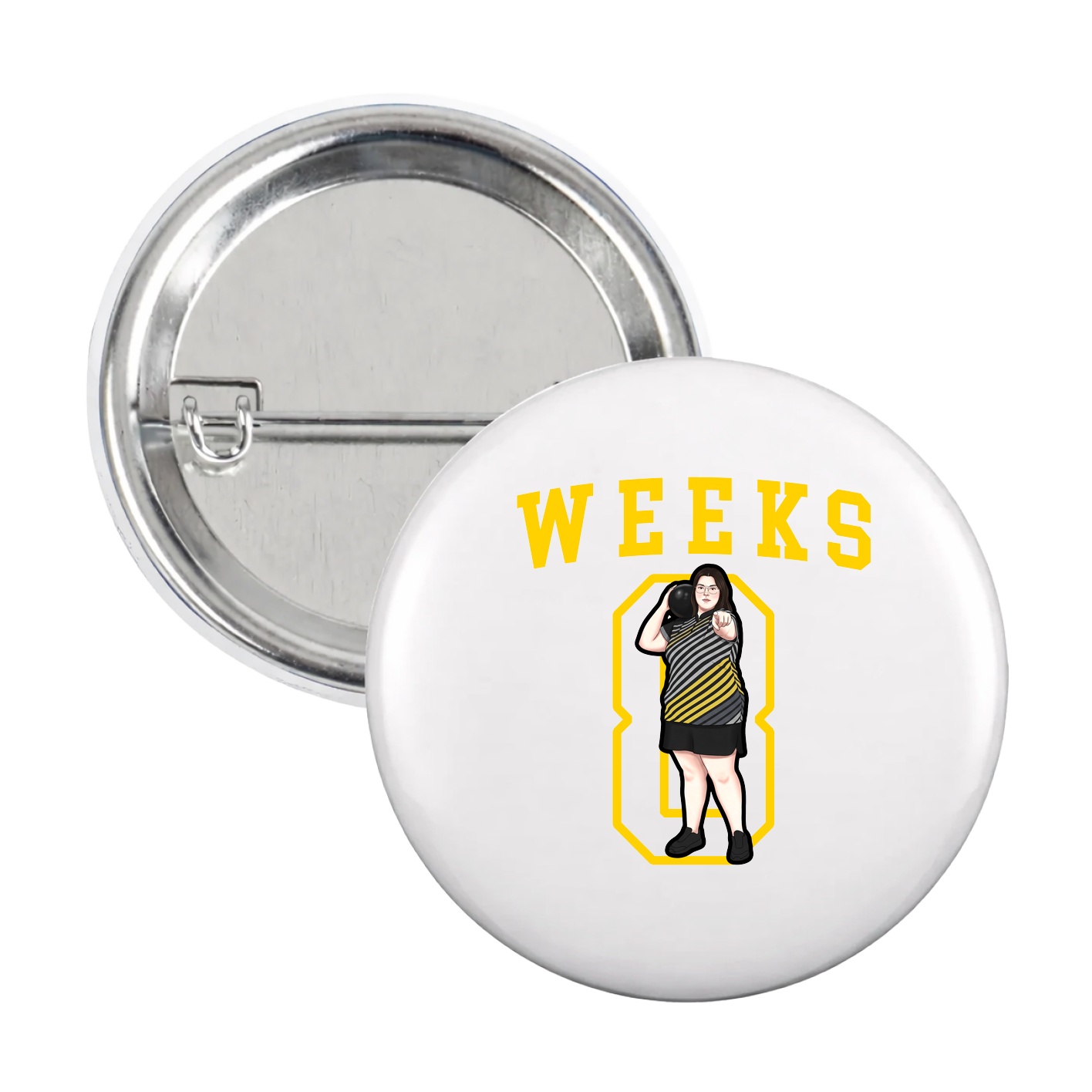 Game Day Button — Shirsey in White