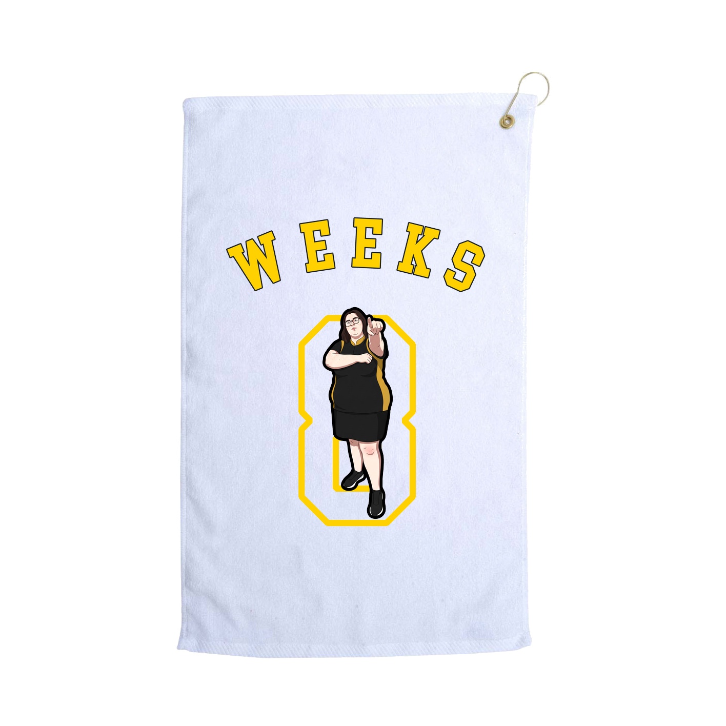 Golf Towel — Shirsey Arch in White