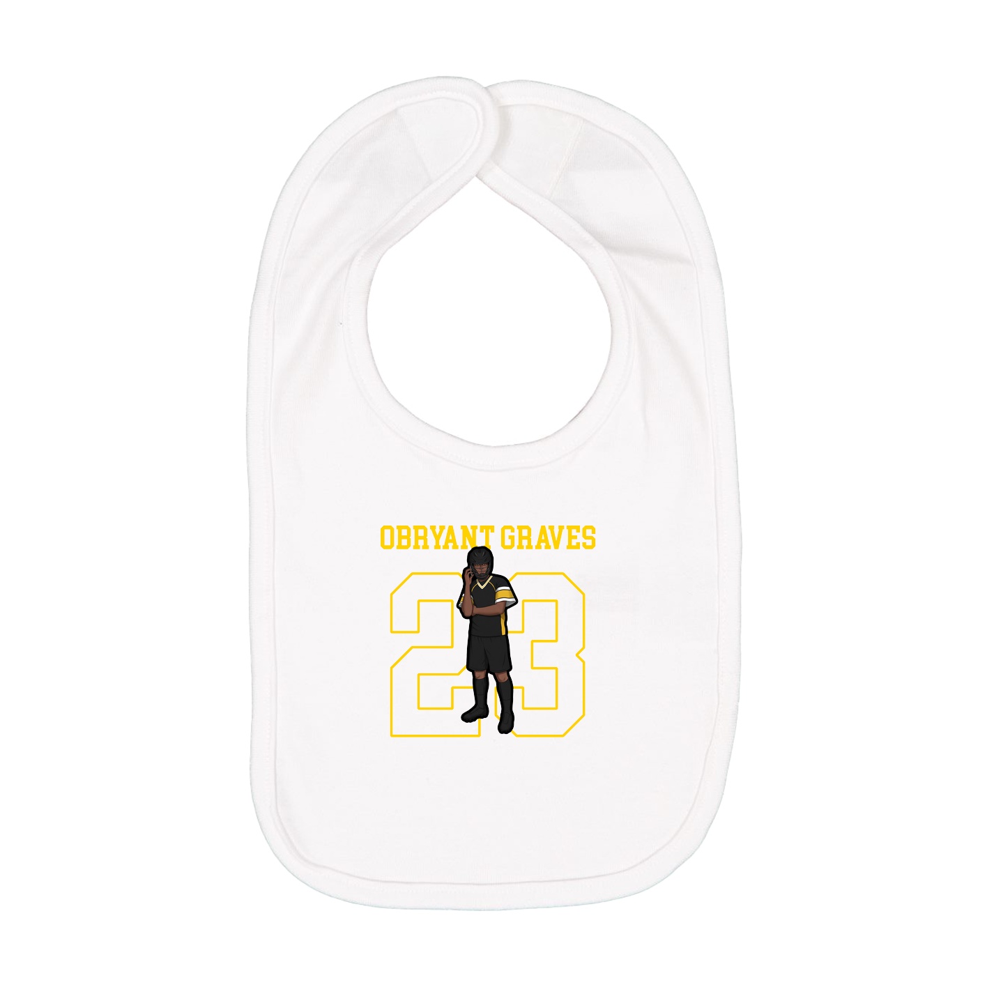 Infant Bib — Shirsey in White