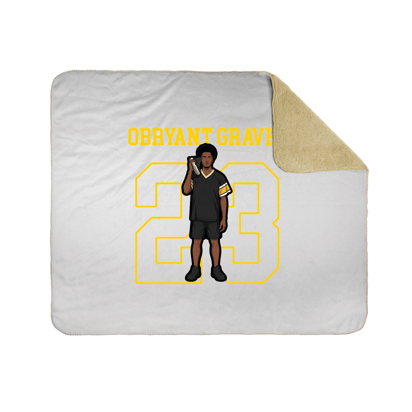 50x60 Sherpa Lined Throw Blanket