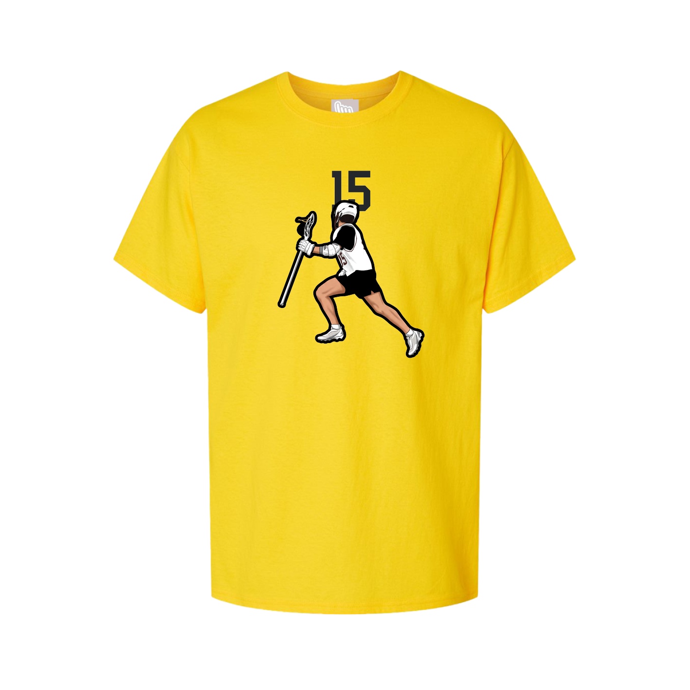 Youth Tee — Number Top in Gold
