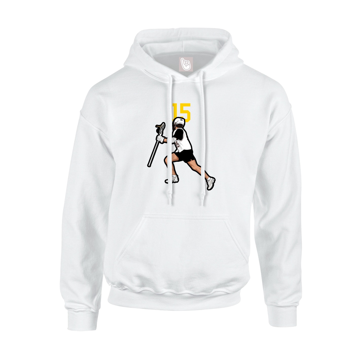 Hoodie — Number Top in White