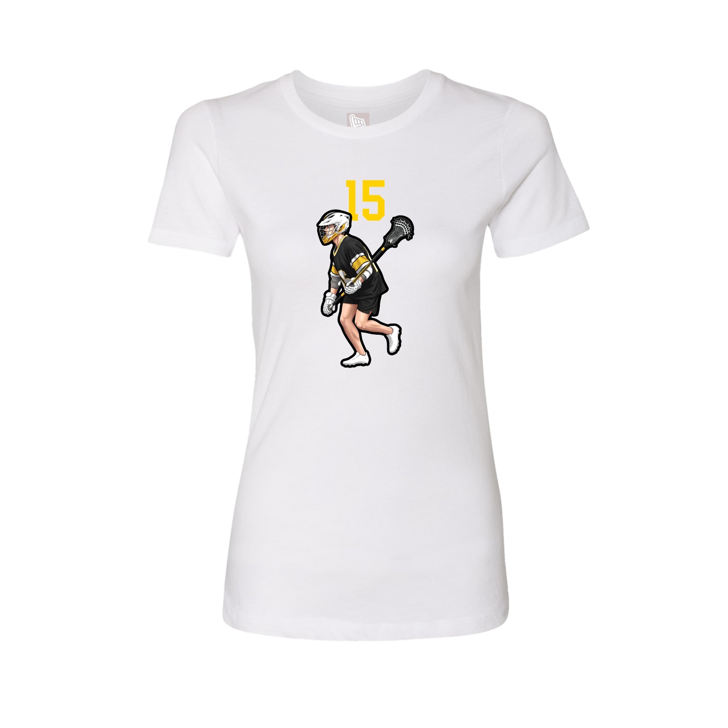 Womens Tee — Number Top in White