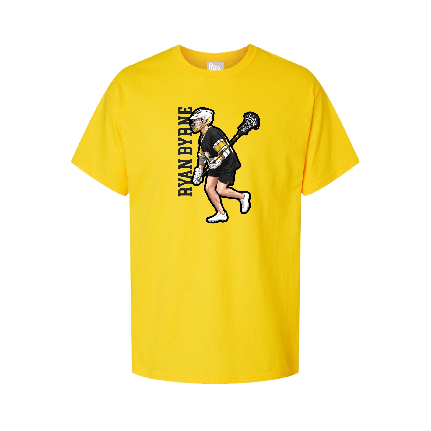 Tee — Name Vertical in Gold