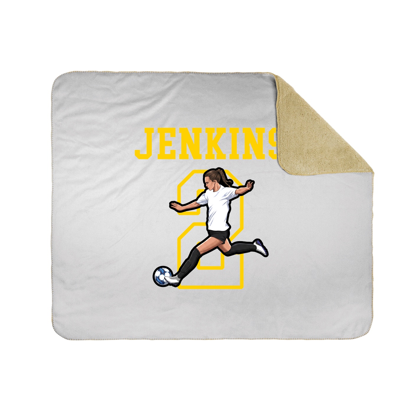 Throw Blanket — Shirsey in White