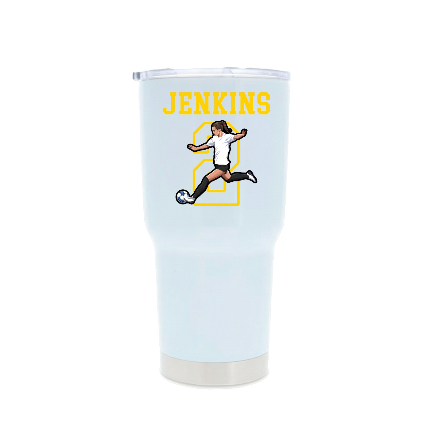 30oz Stainless Steel Tumbler — Shirsey in White