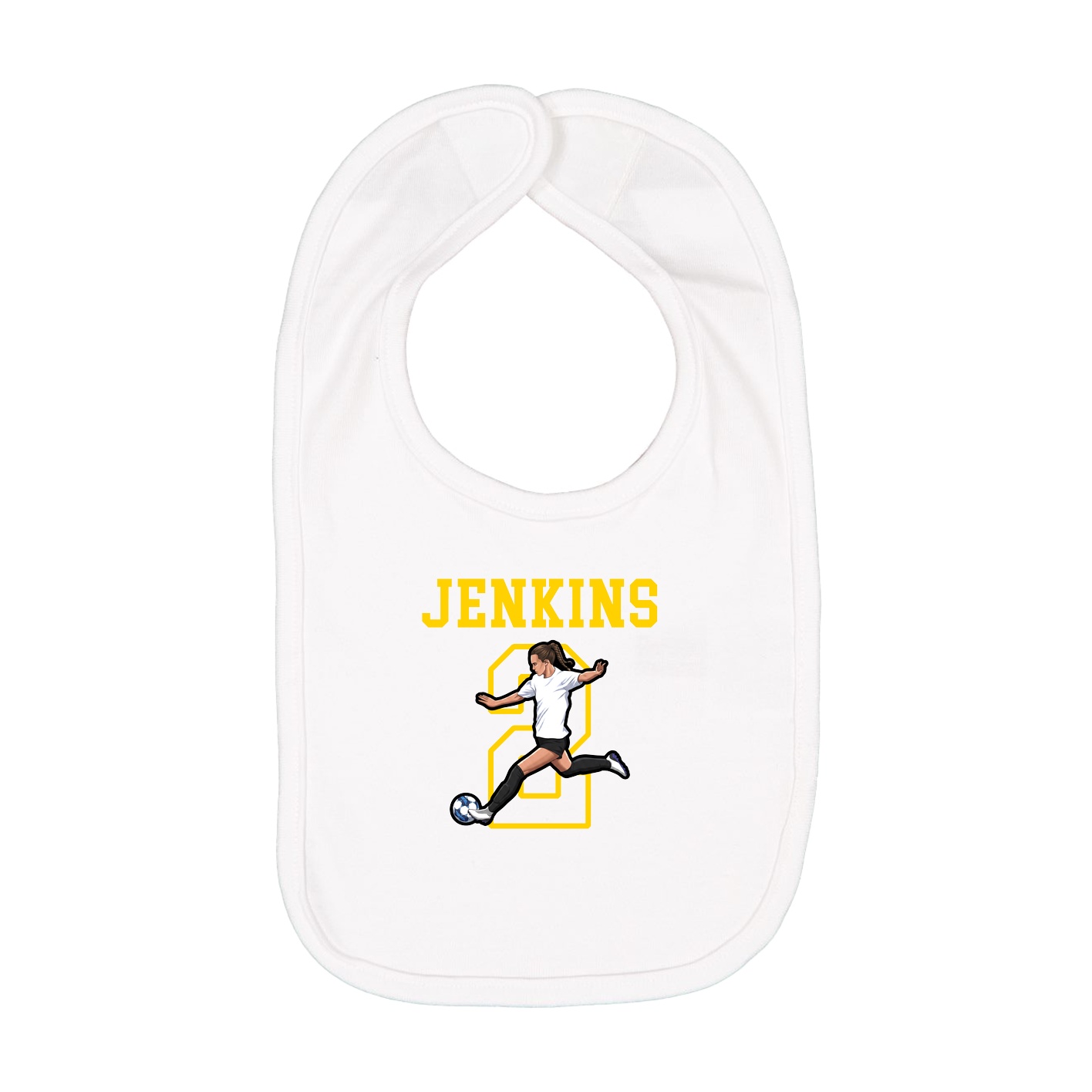 Infant Bib — Shirsey in White