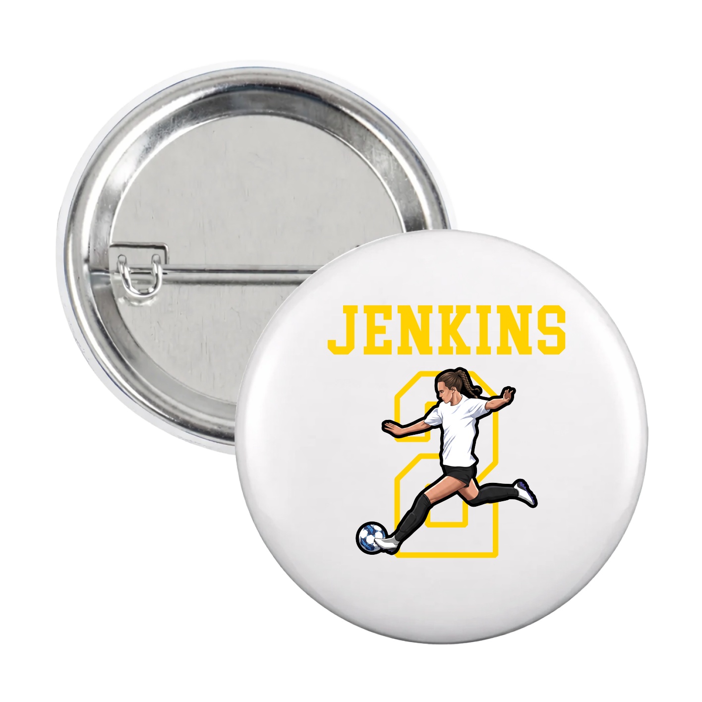 Game Day Button — Shirsey in White