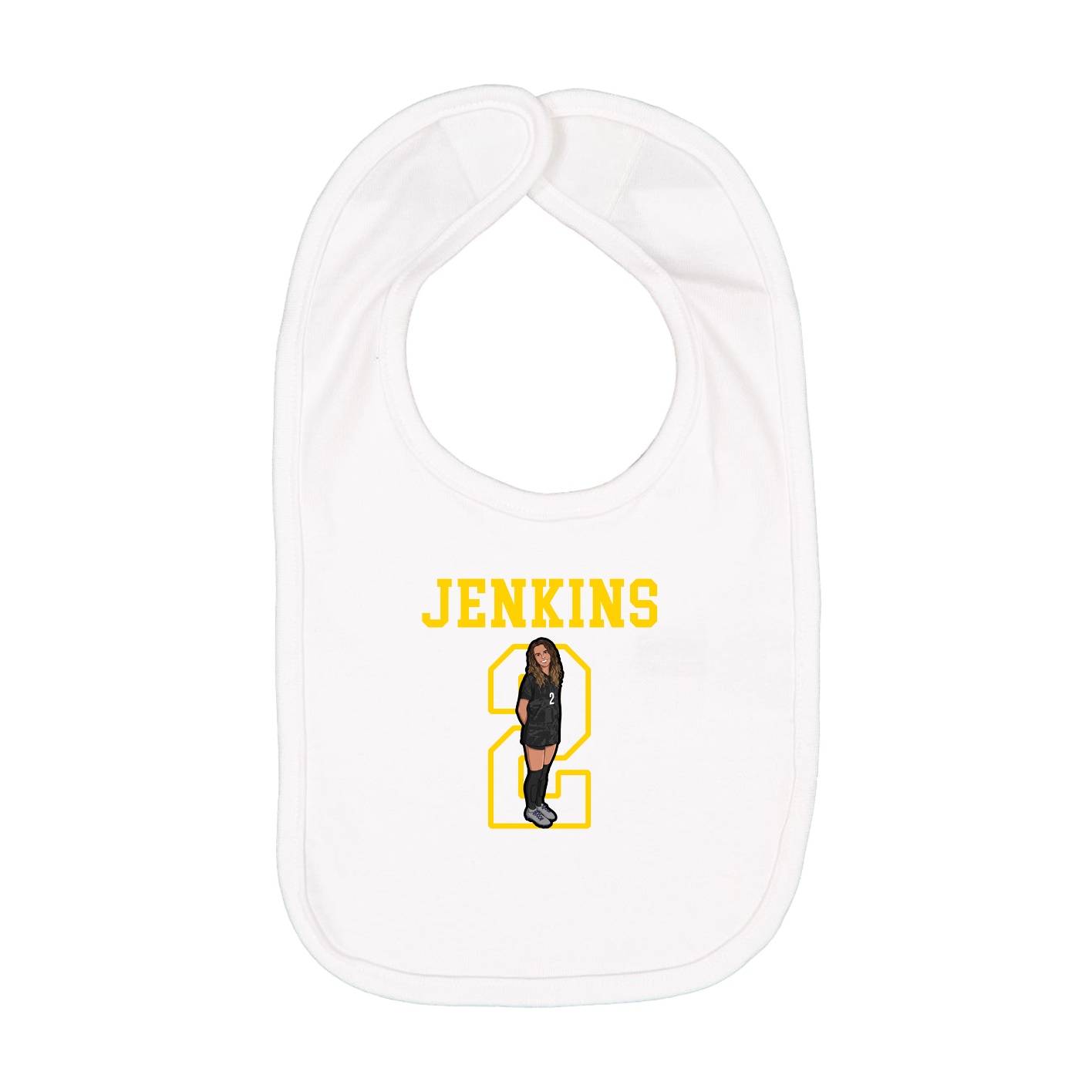 Infant Bib — Shirsey in White