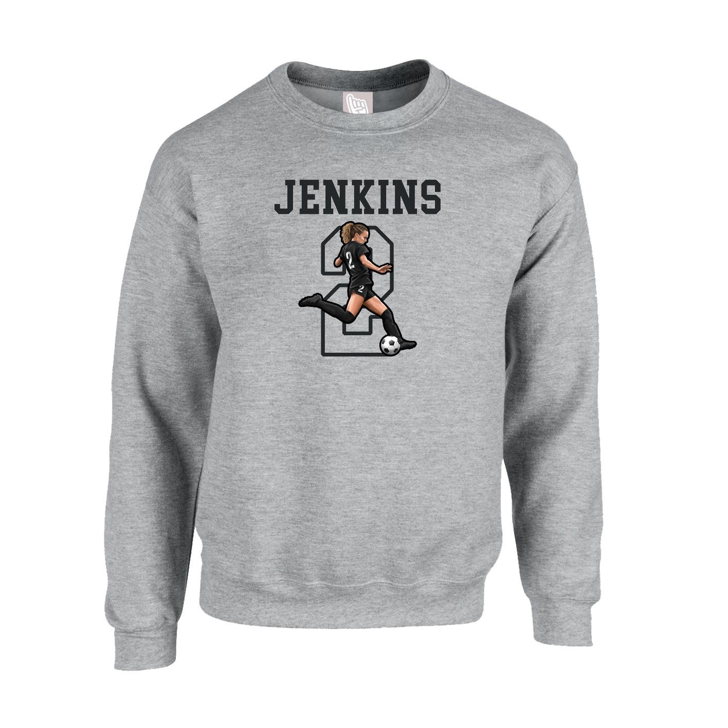 Fleece Crew — Shirsey in Grey