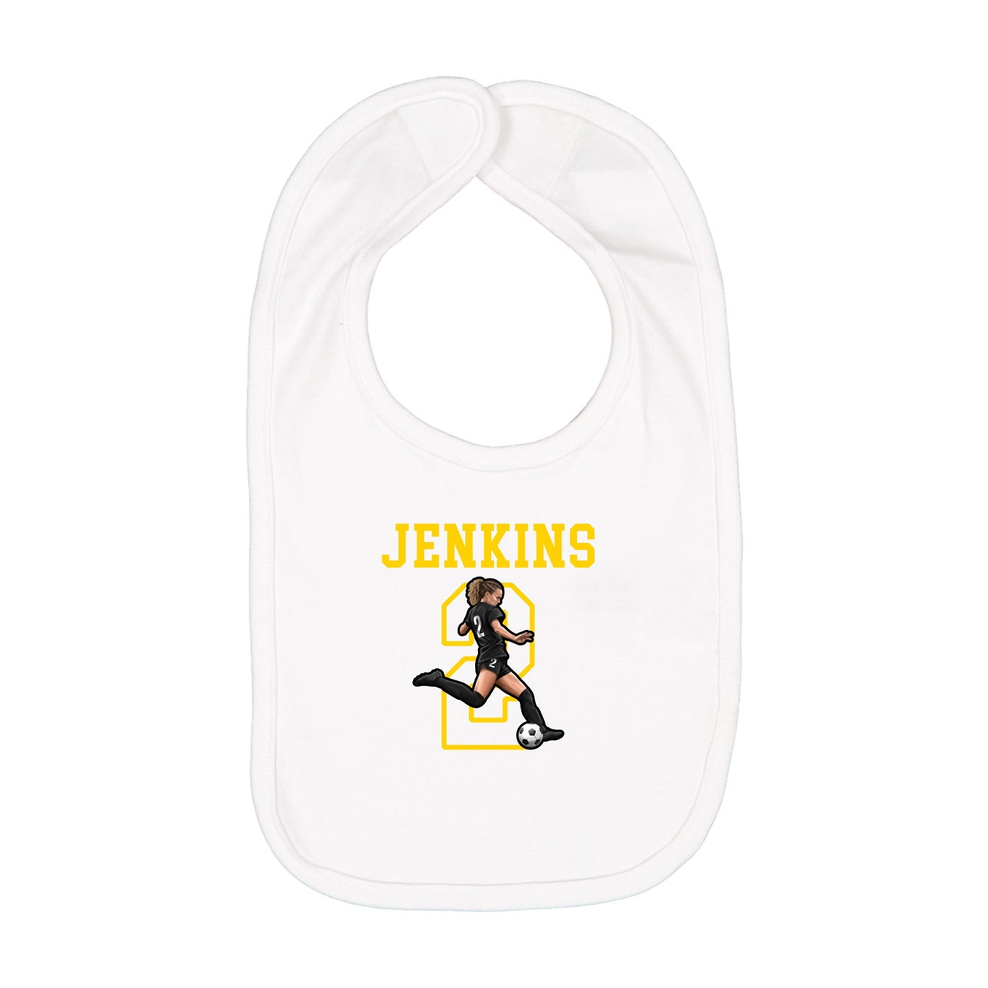 Infant Bib — Shirsey in White