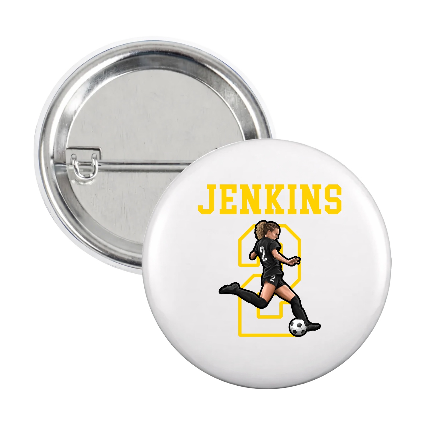 Game Day Button — Shirsey in White