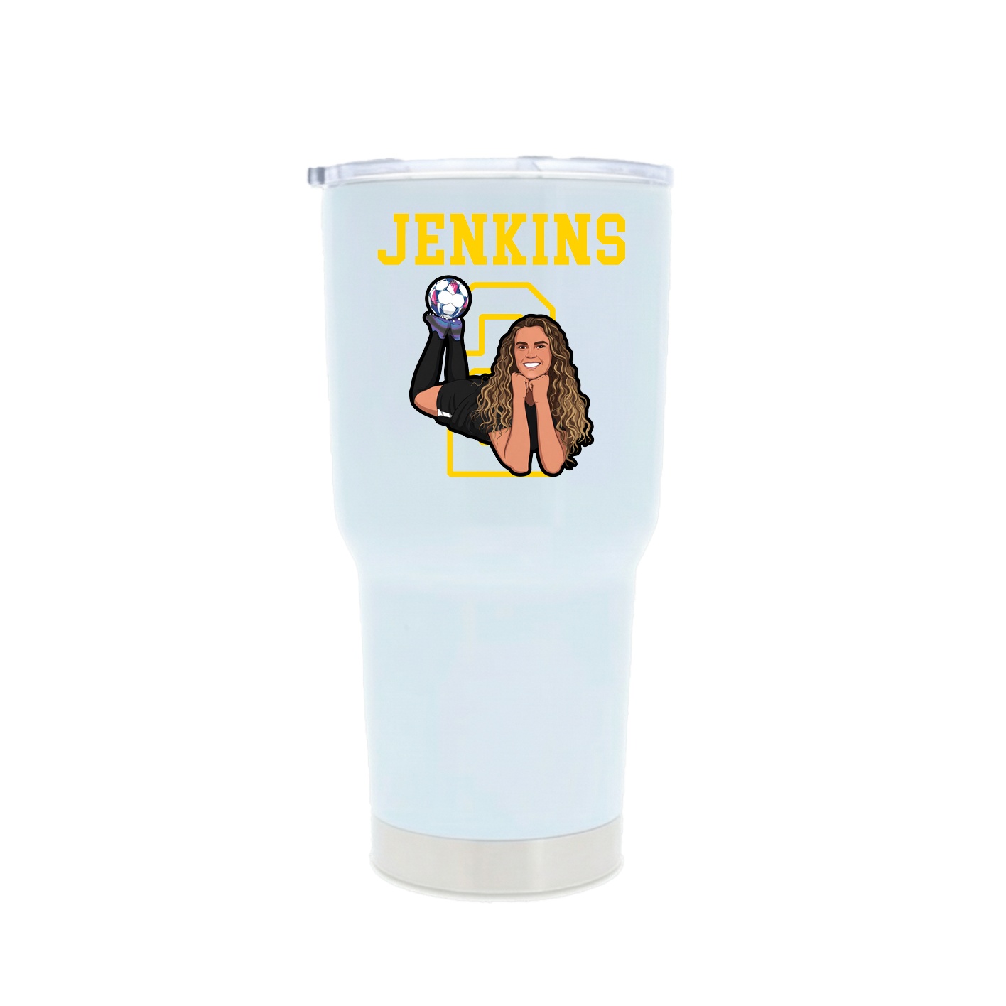 30oz Stainless Steel Tumbler — Shirsey in White