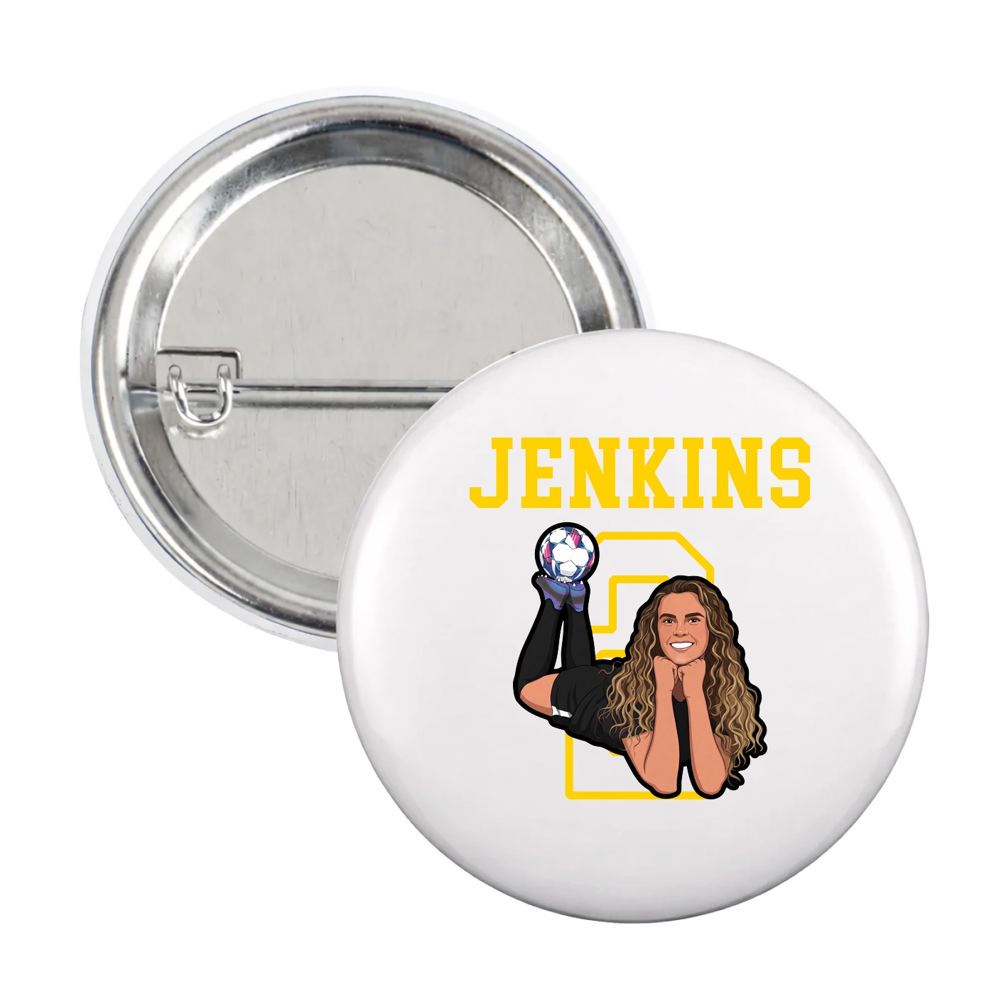 Game Day Button — Shirsey in White