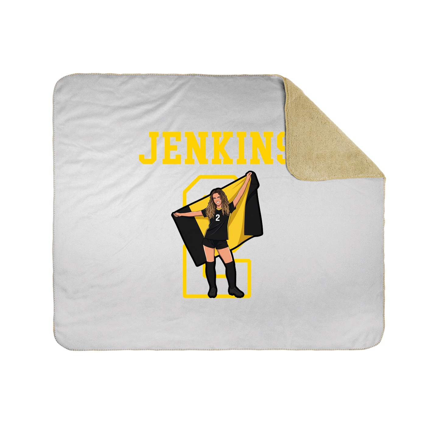 Throw Blanket — Shirsey in White