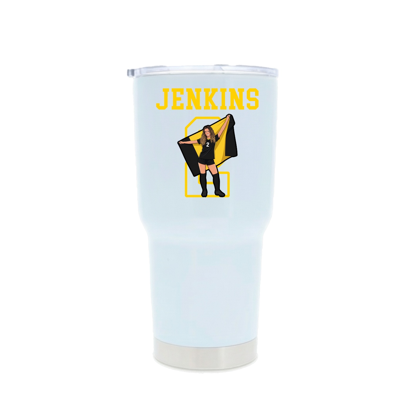 30oz Stainless Steel Tumbler — Shirsey in White