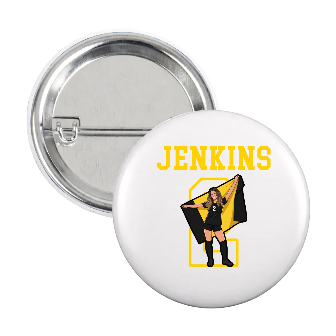 Game Day Button — Shirsey in White