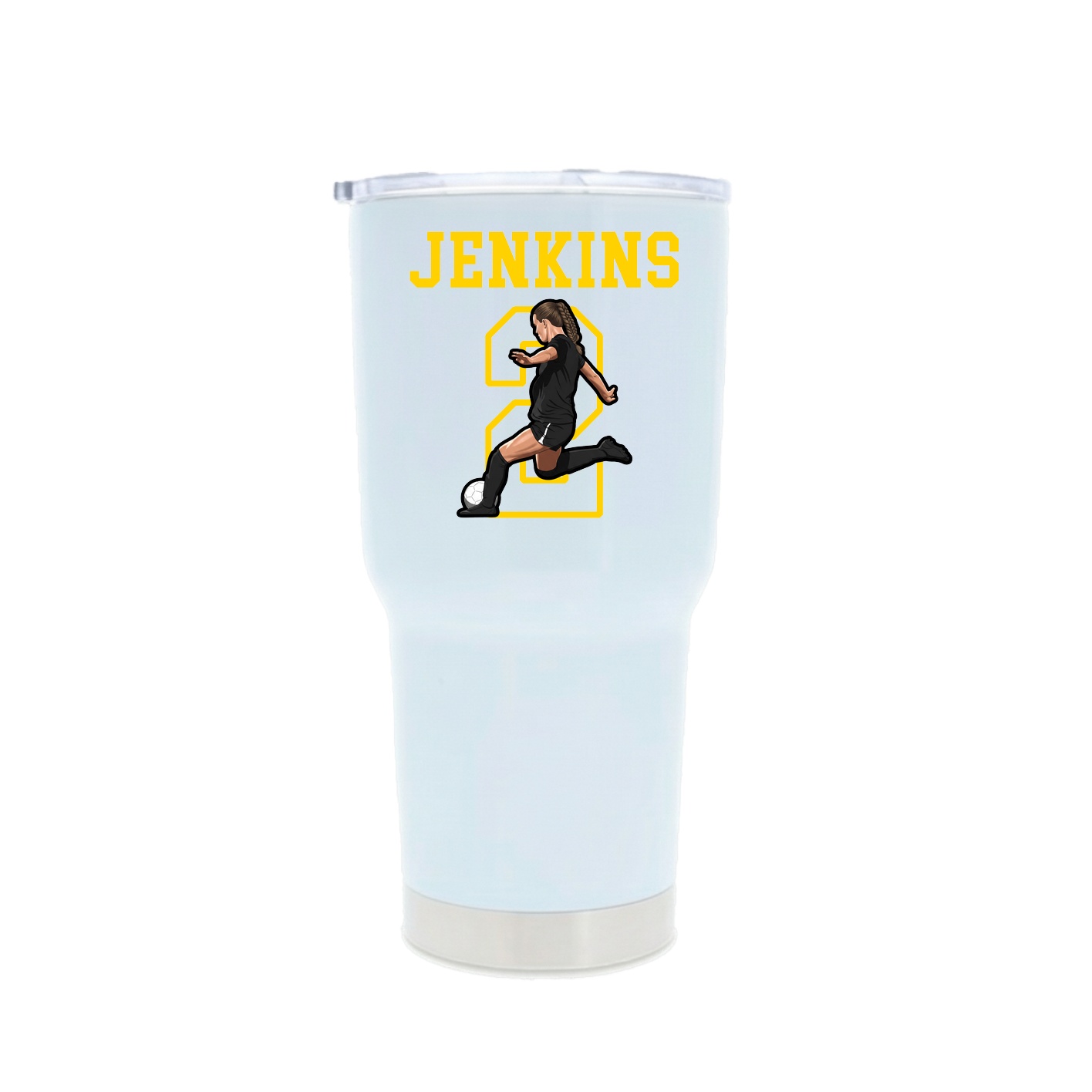 30oz Stainless Steel Tumbler — Shirsey in White