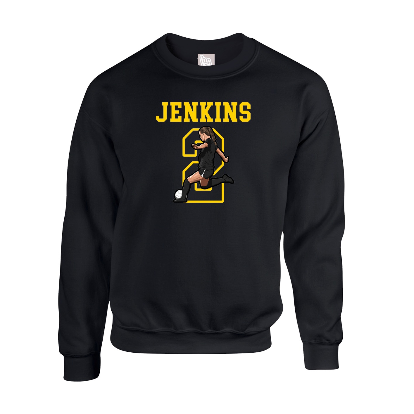 Fleece Crew — Shirsey in Black