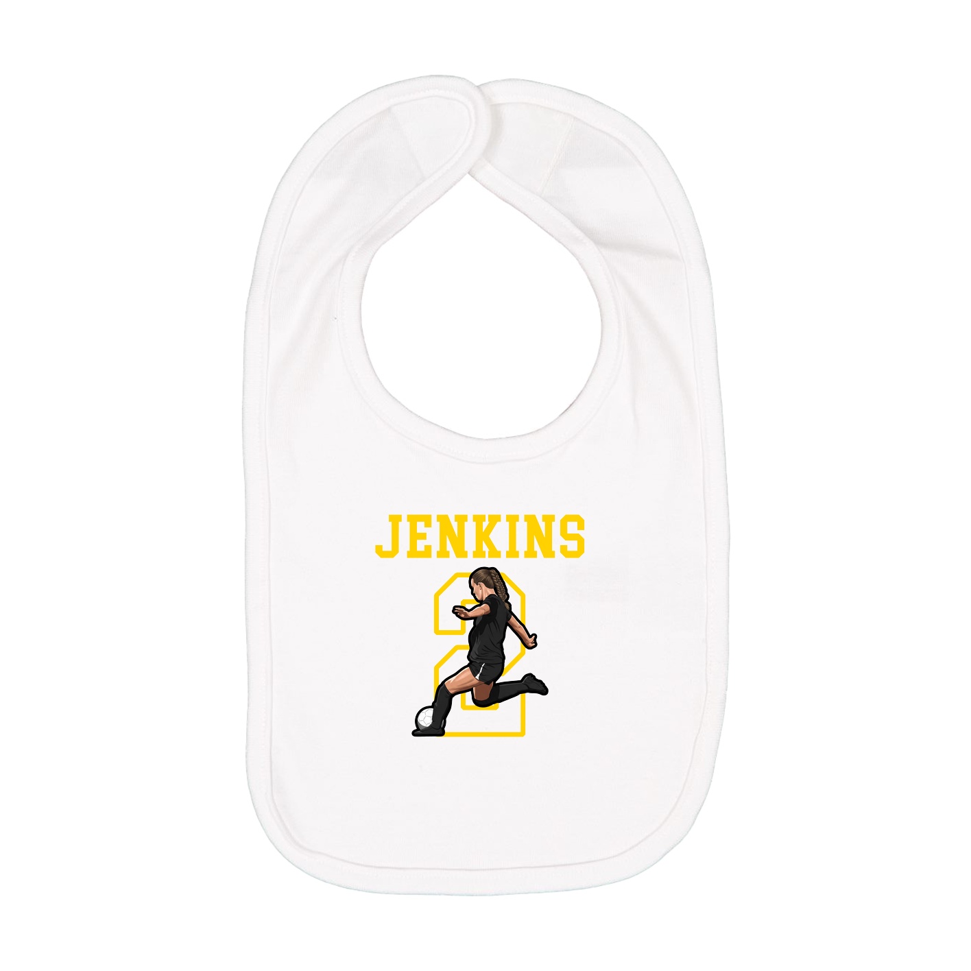 Infant Bib — Shirsey in White