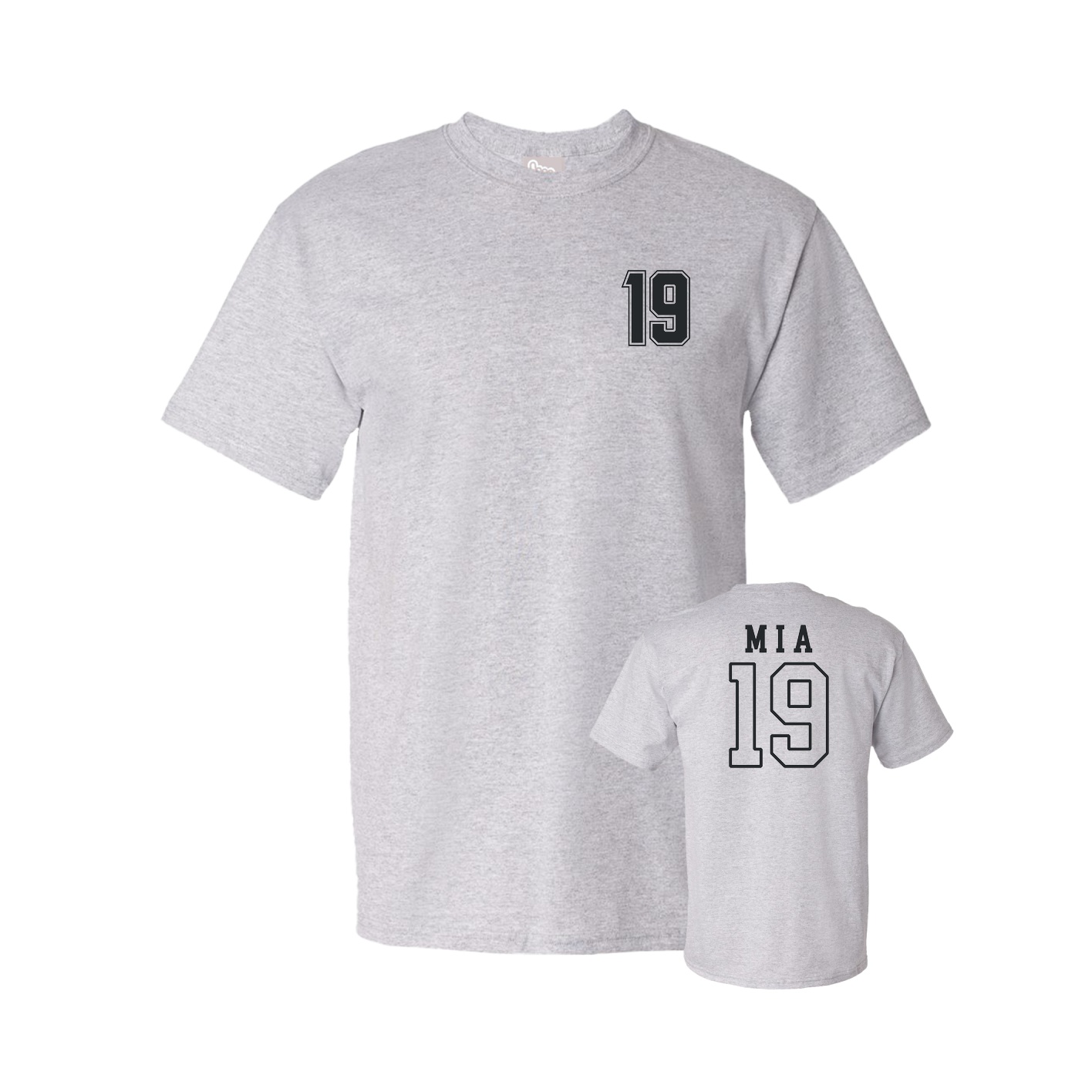 Tee — Chest Back in Grey