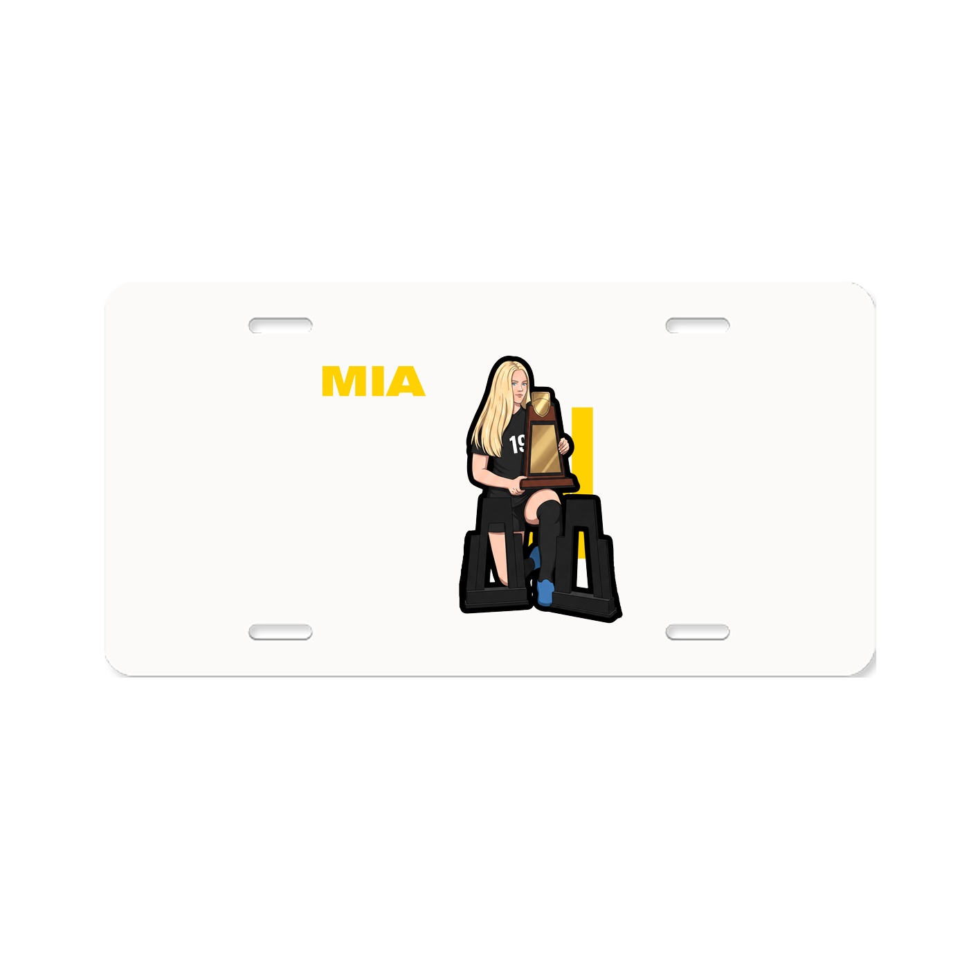 License Plate — Player Name in Classic