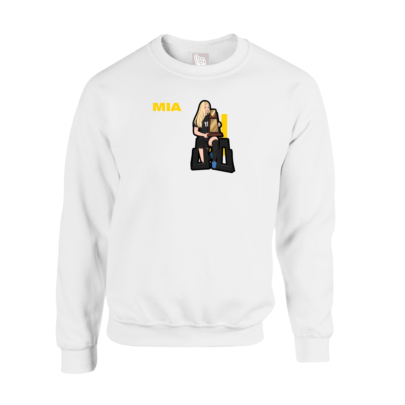 Fleece Crew — Player Name in White