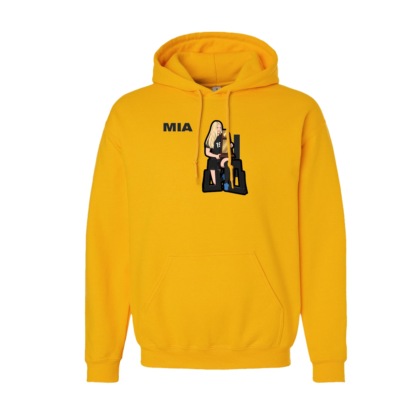 Youth Hoodie — Player Name in Gold