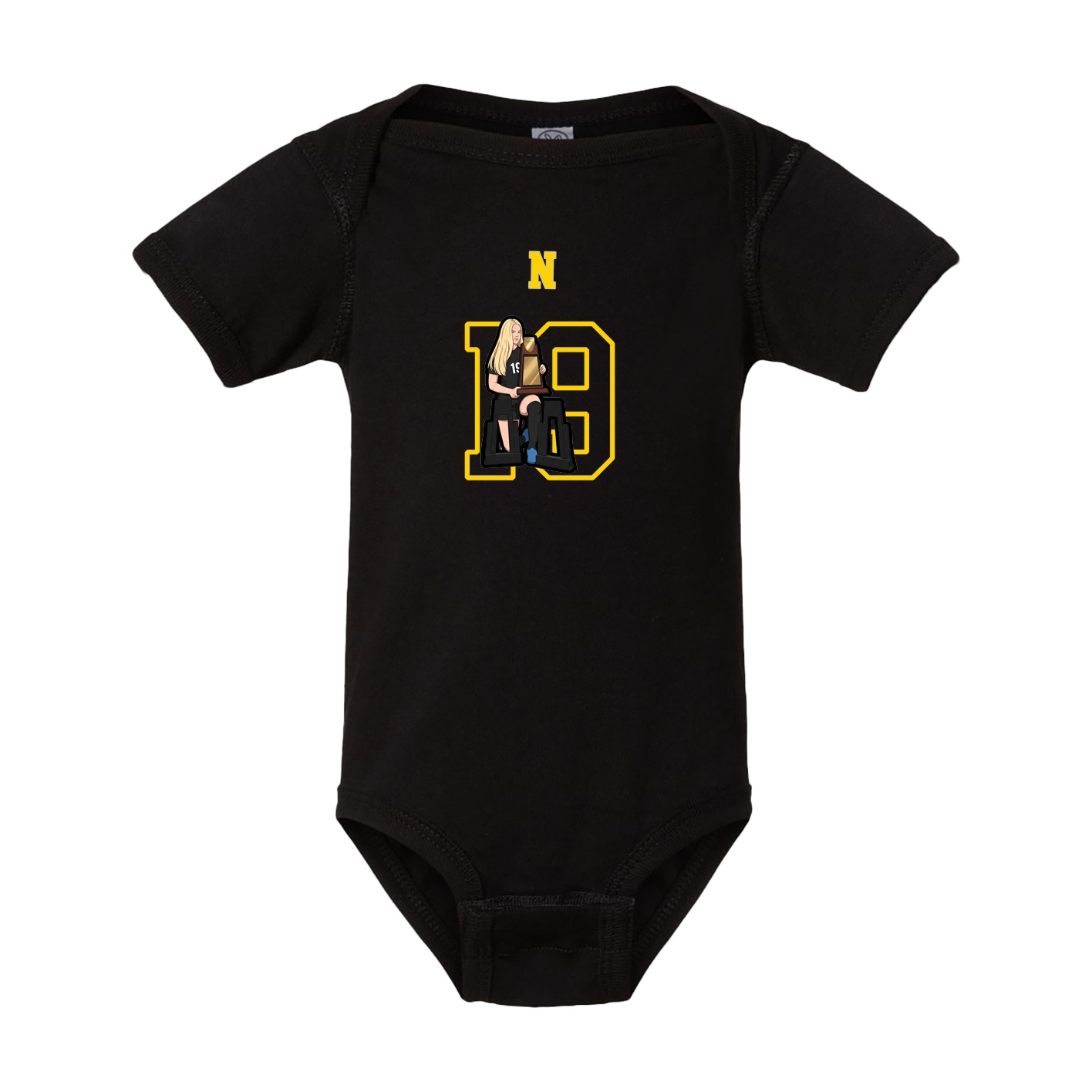 Baby Onesie — Shirsey Arch in Black