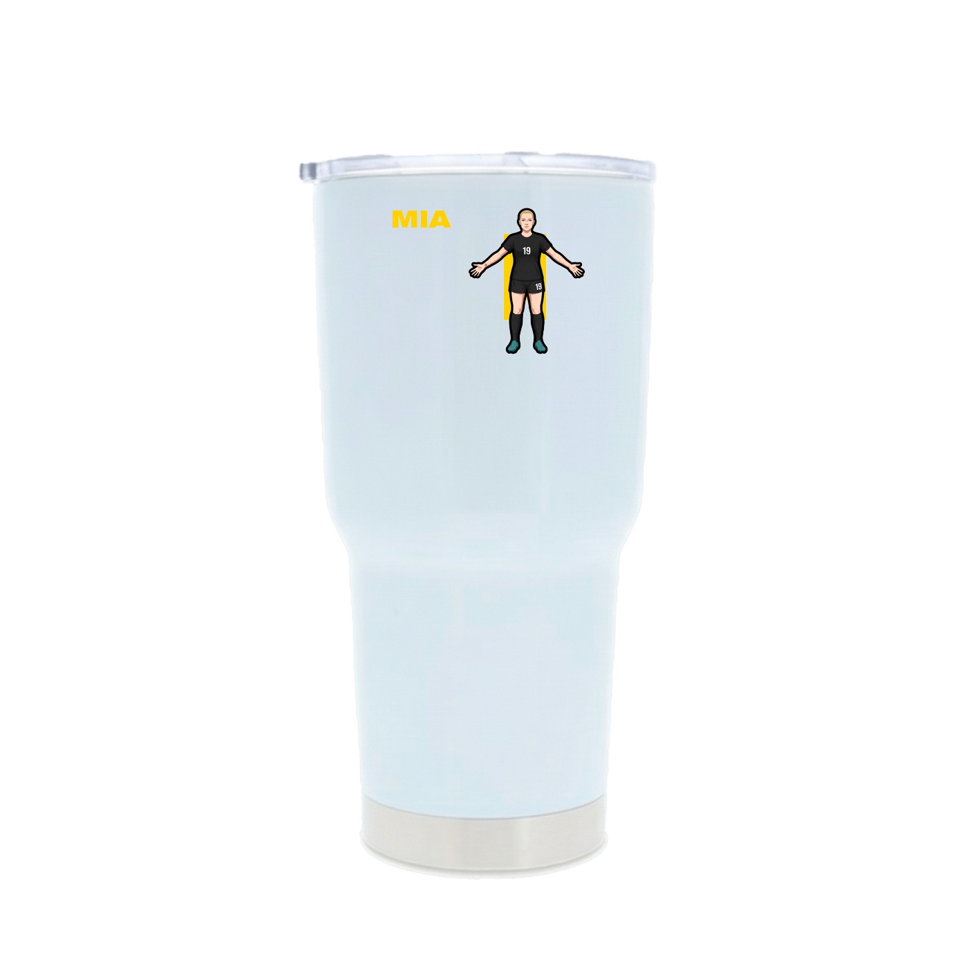 30oz Stainless Steel Tumbler — Player Name in White